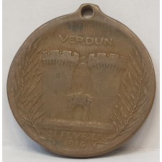 FRANCE 1916 . WWI BATTLE OF VERDUN MEDAL